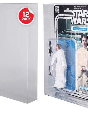 Evoretro 12 Pack Clear Figure Protector Cases 6" Card Display
